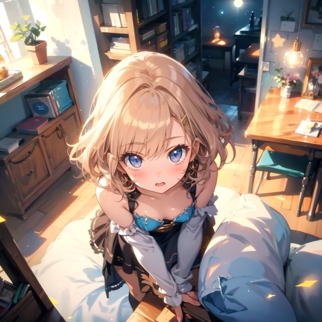 上目遣い