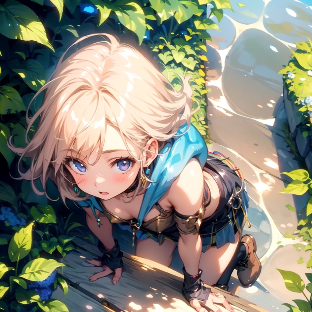 上目遣い