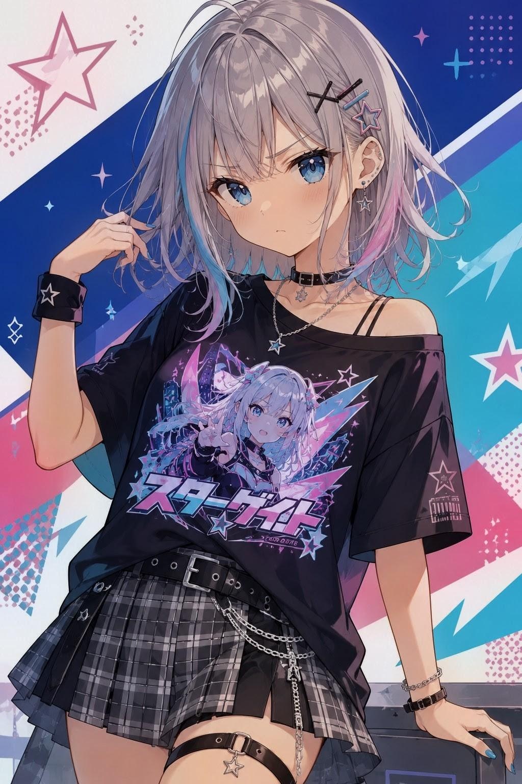 架空アニメTシャツお姉やん