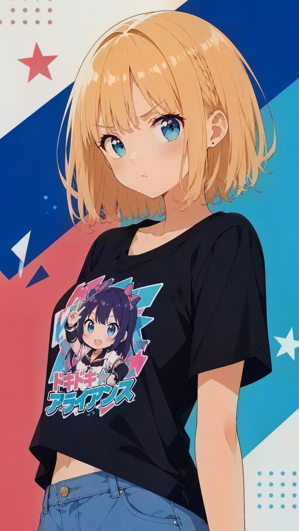 架空アニメTシャツお姉やん