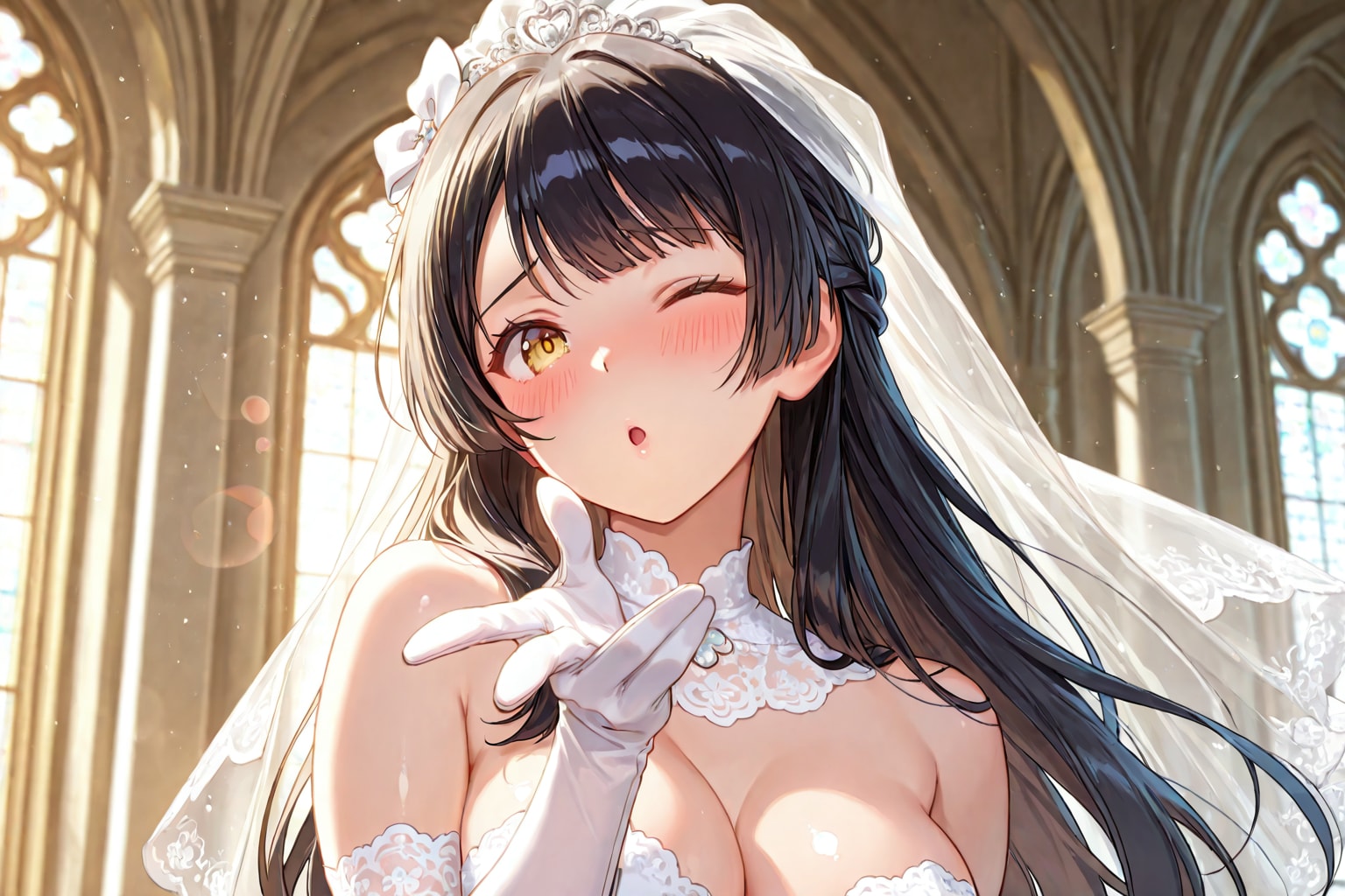 "私ちゃん"の投げキッス♡