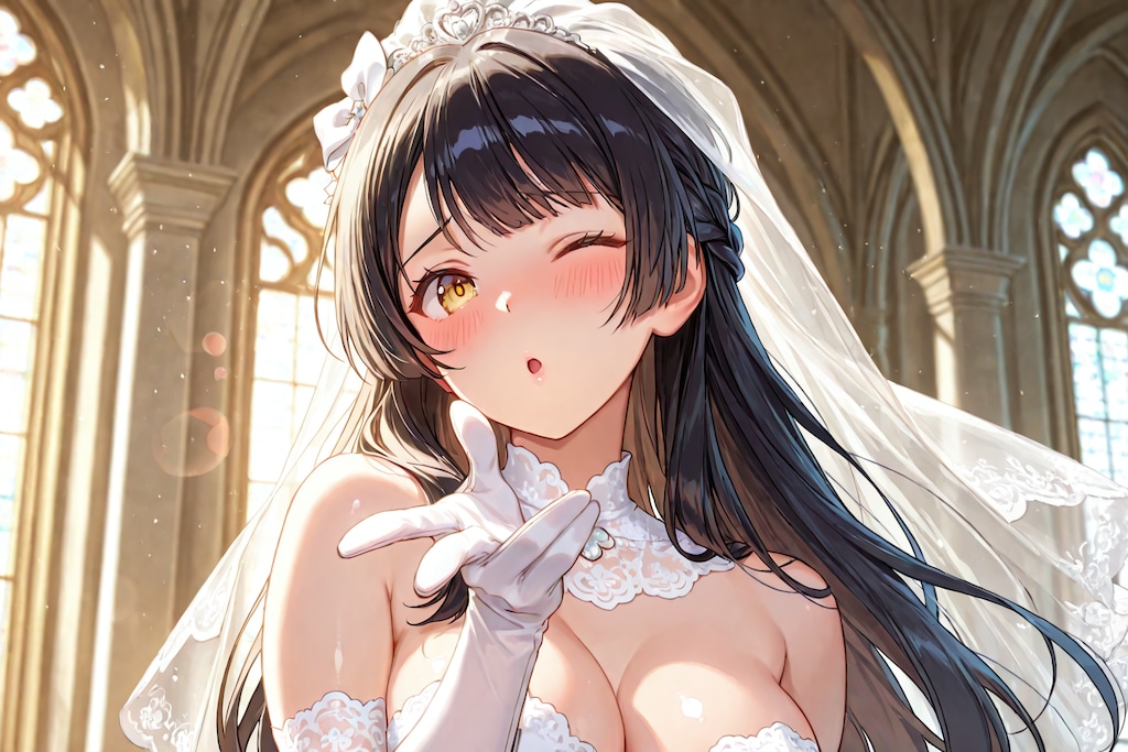 "私ちゃん"の投げキッス♡