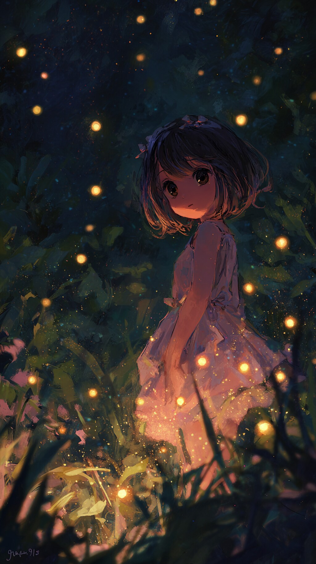 くま娘とホタル③🐾