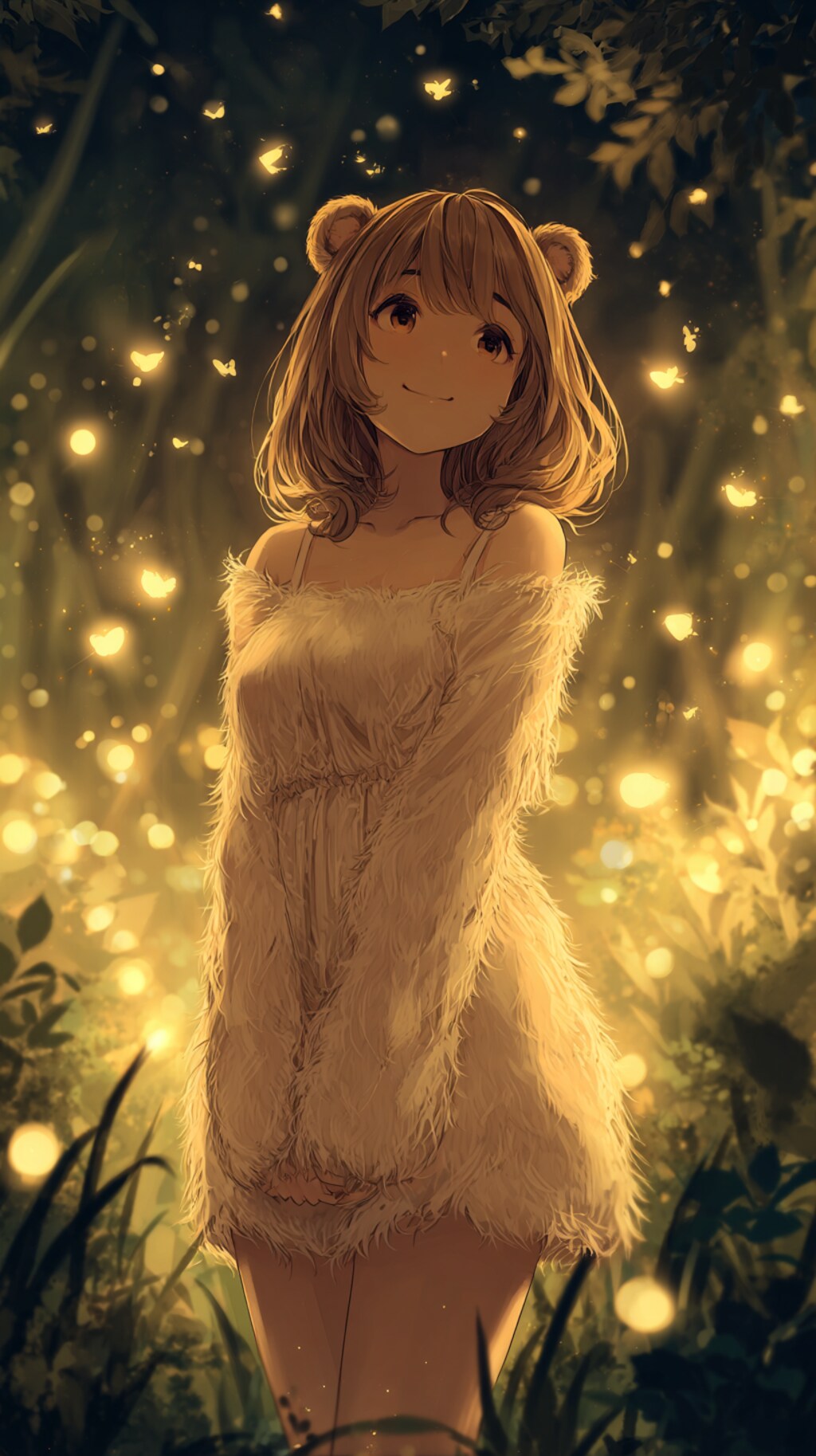 くま娘とホタル③🐾