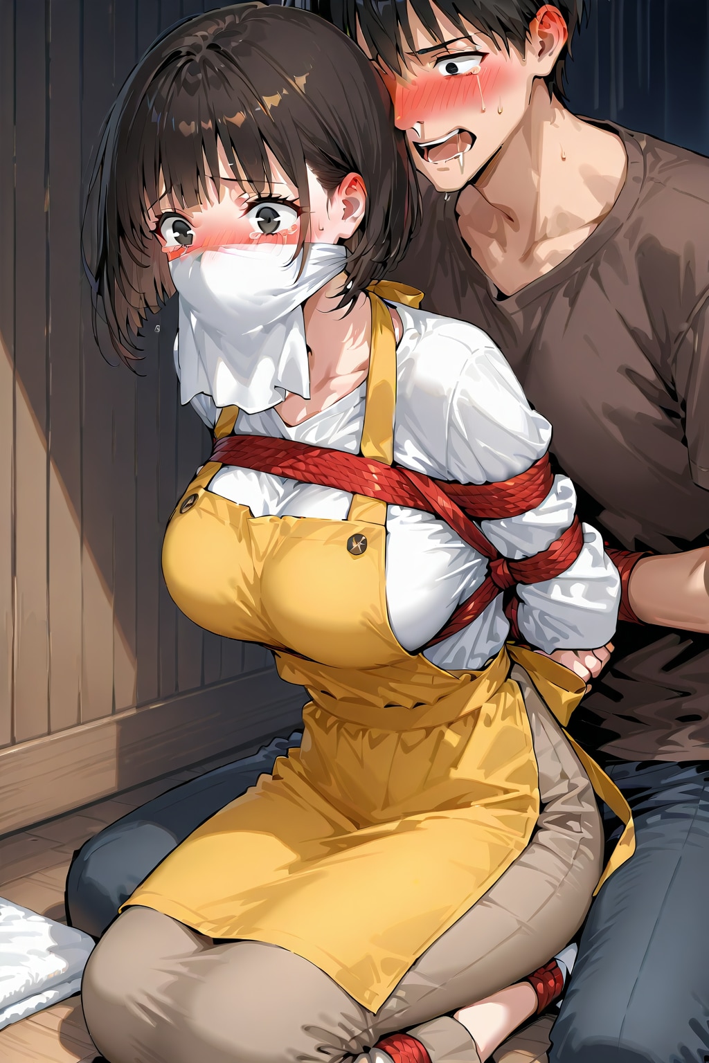 強盗に入られた主婦