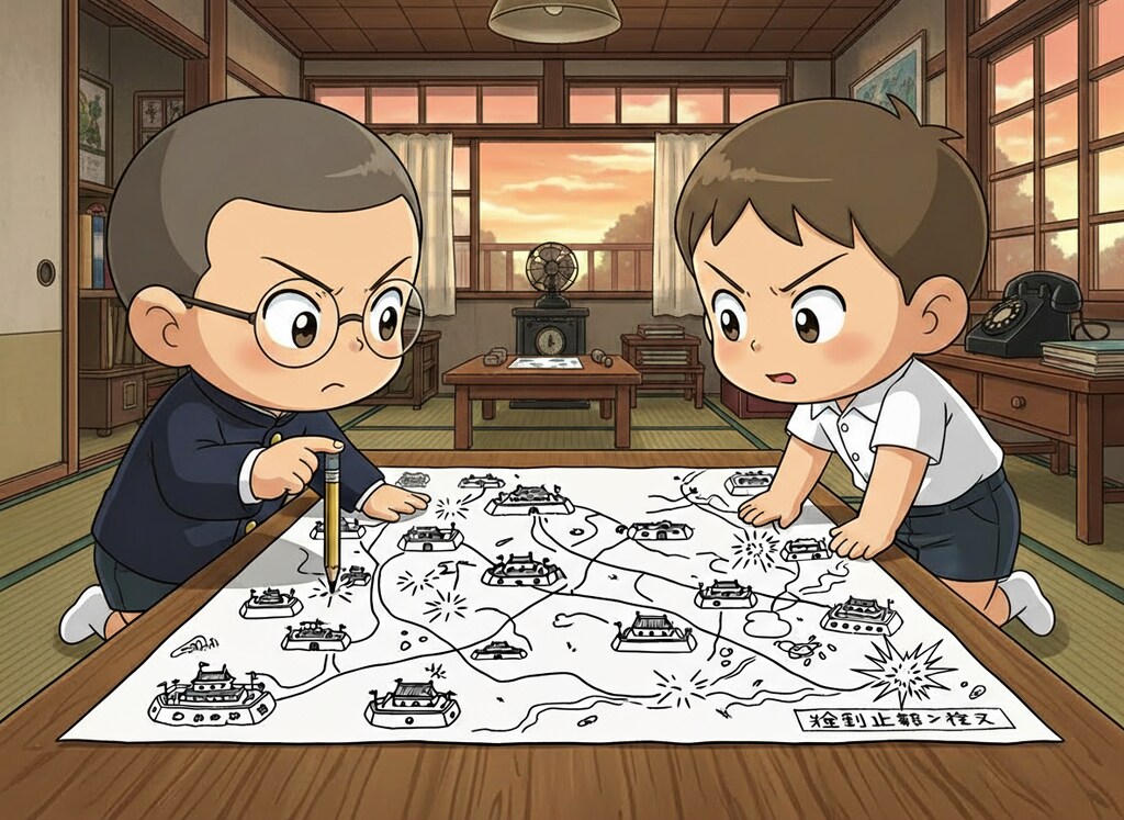 鉛筆で戦争ゲーム