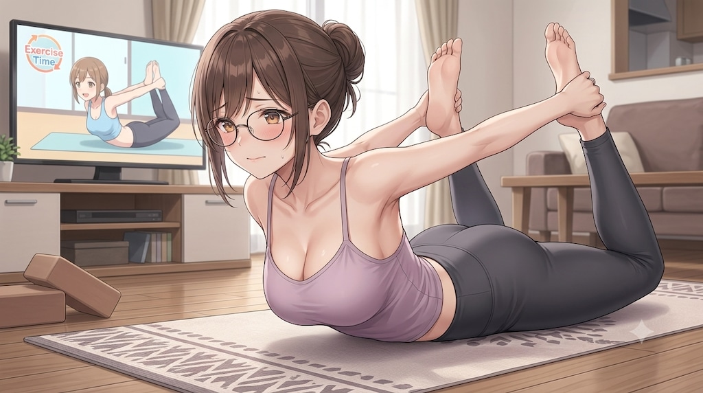 形から入る若妻(ジムに通う勇気はない)