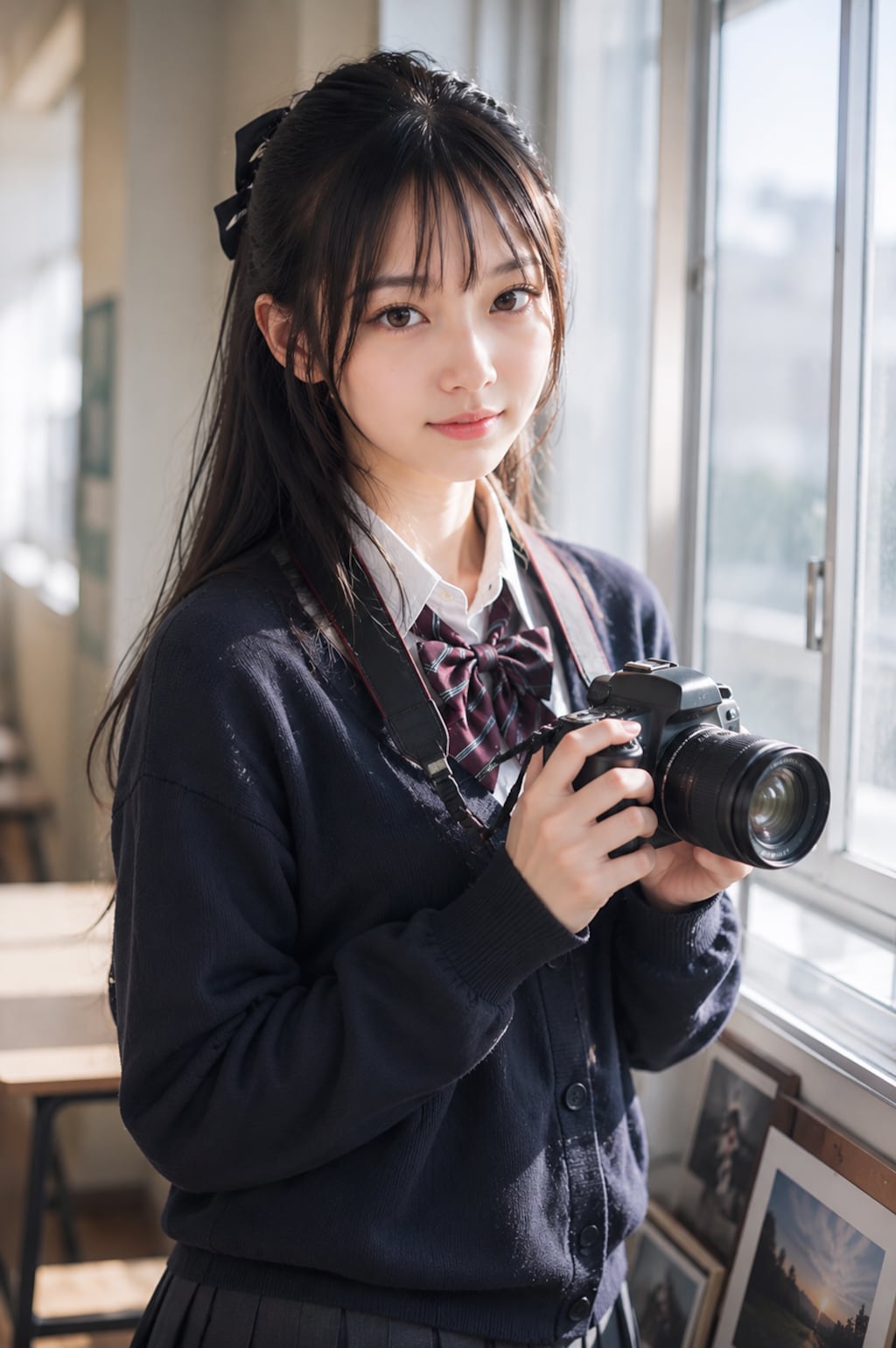お昼の美人学生さん