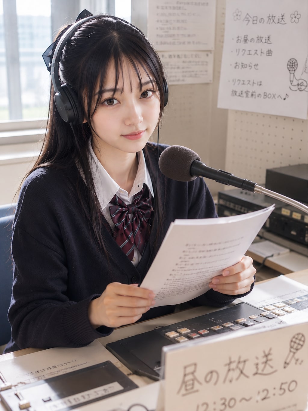 お昼の美人学生さん