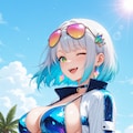 リゾートホテルでRQ衣装の撮影 3枚目