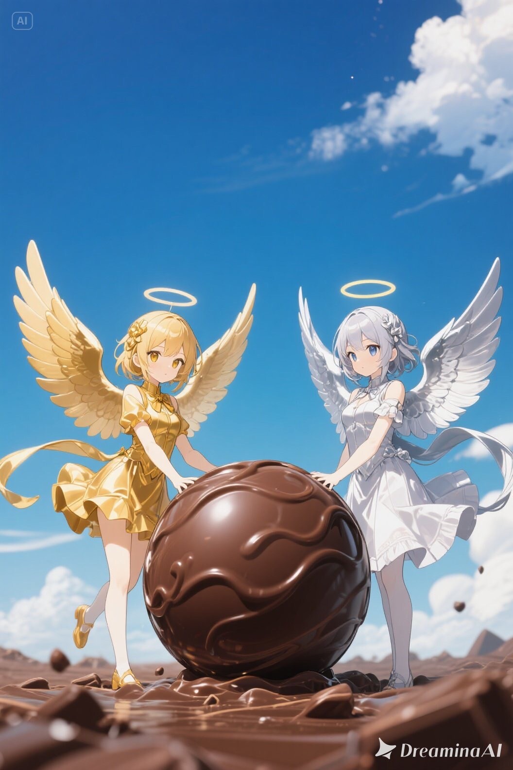 金と銀のエンゼル446 | の人気AIイラスト・グラビア