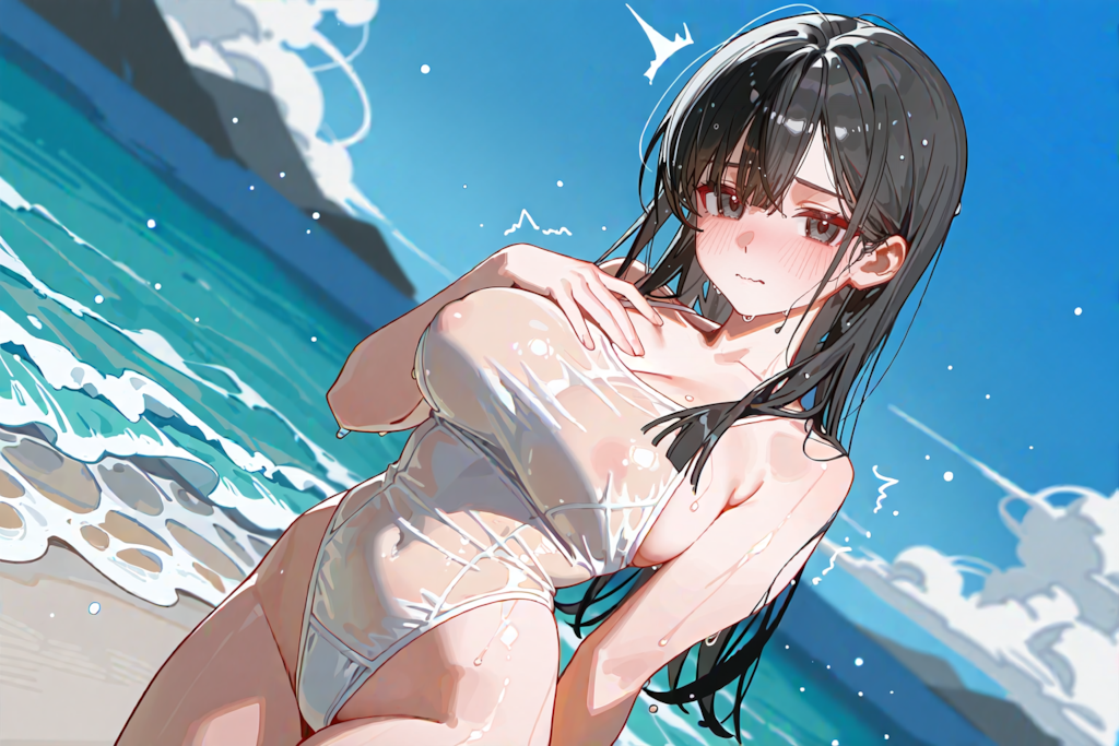 ベージュ色の水着といいつつ透けさせるのはレギュレーション違反ですか？