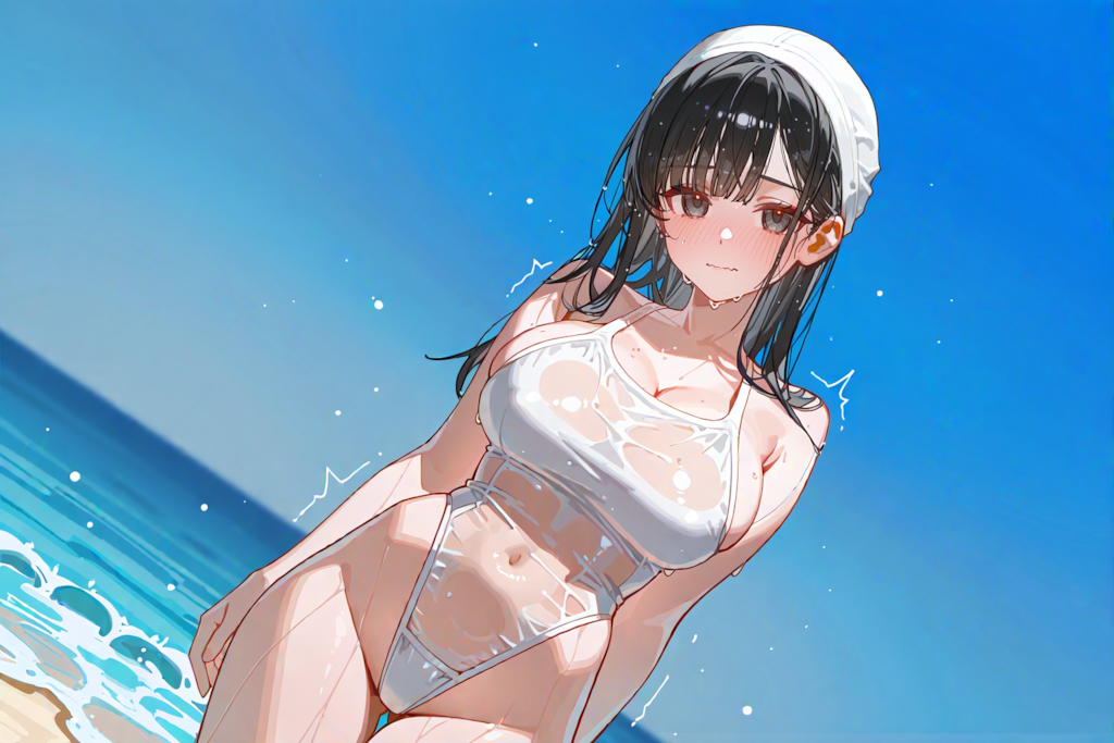 ベージュ色の水着といいつつ透けさせるのはレギュレーション違反ですか？