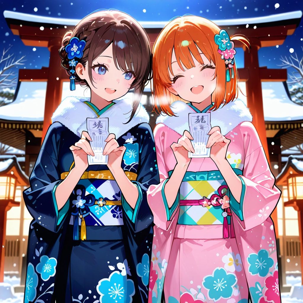 2026年仲良く初詣☆ | の人気AIイラスト・グラビア