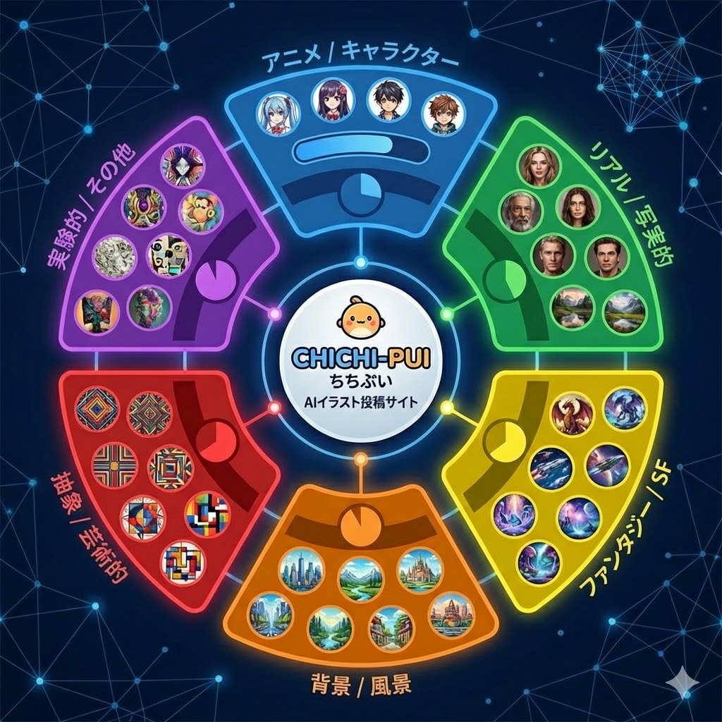 ちちぷいイラストの分析 | の人気AIイラスト・グラビア