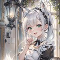 狐っ子はメイドコスにチャレンジしてみた 2枚目