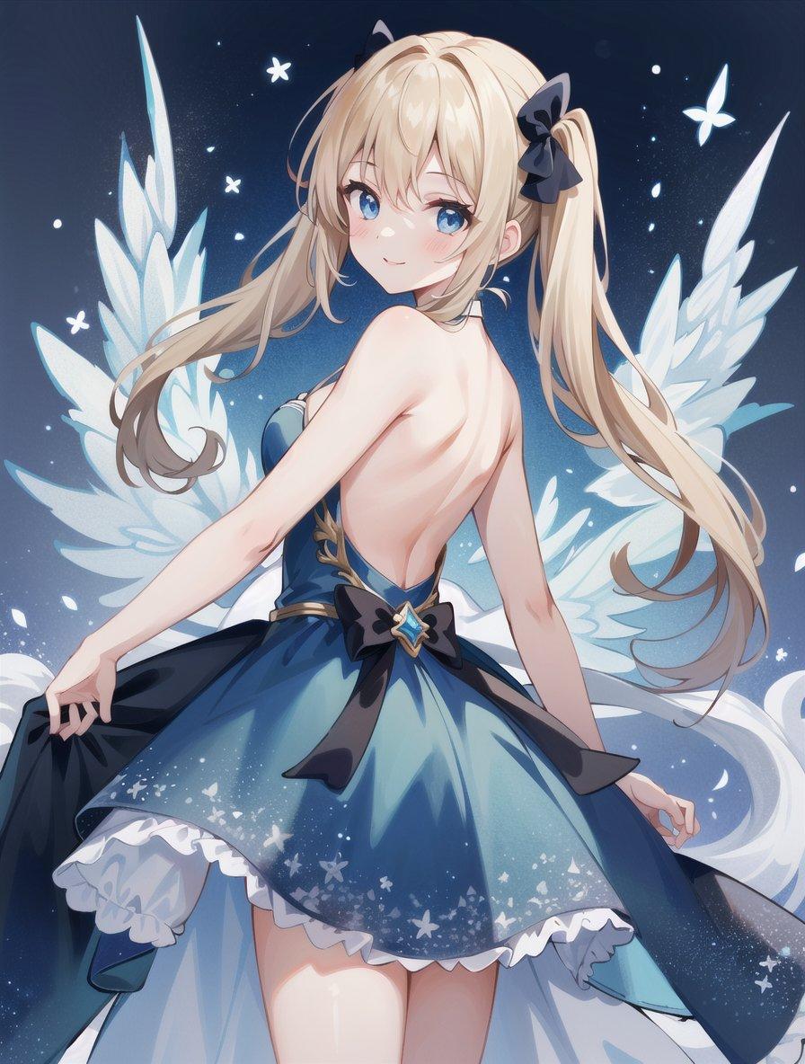 背中を魅せるドレス