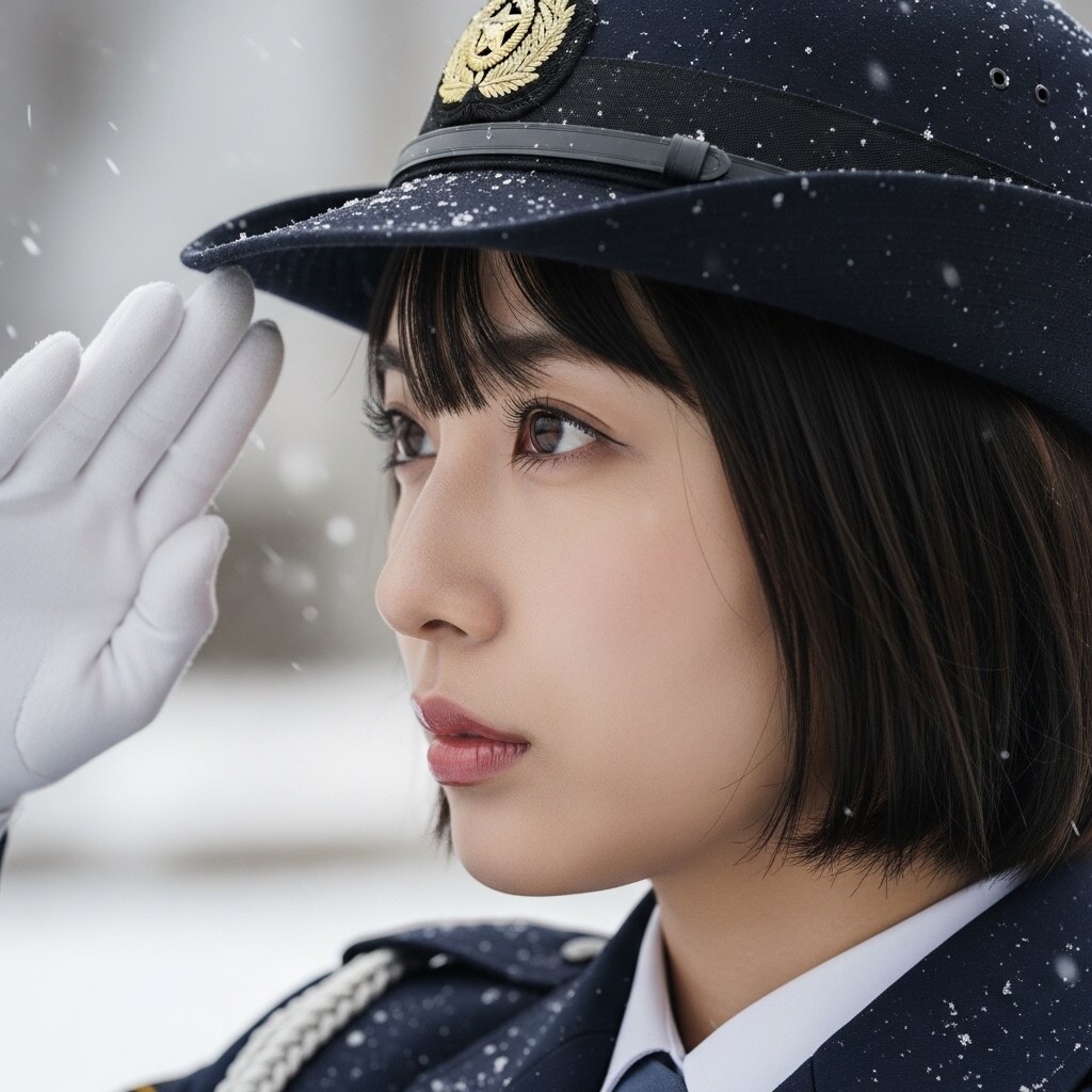 雪中の警備と安堵