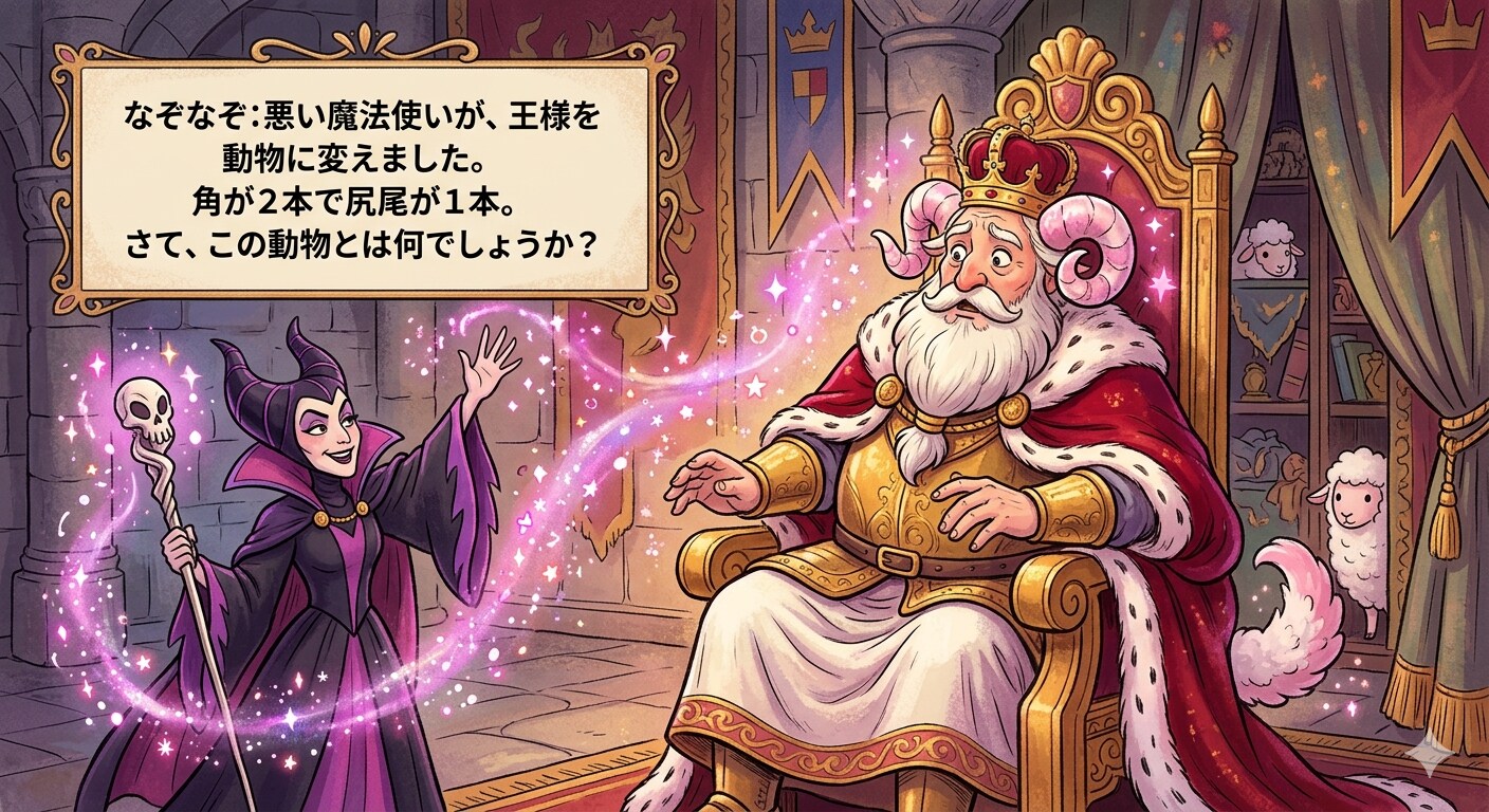 なぞなぞ：王様と魔法使い