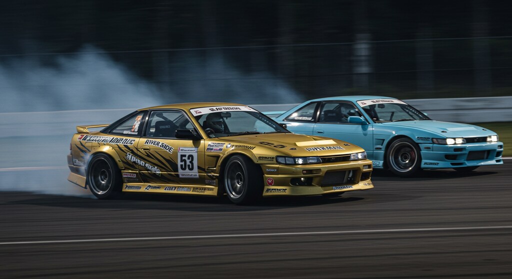 S13同士のドリフト