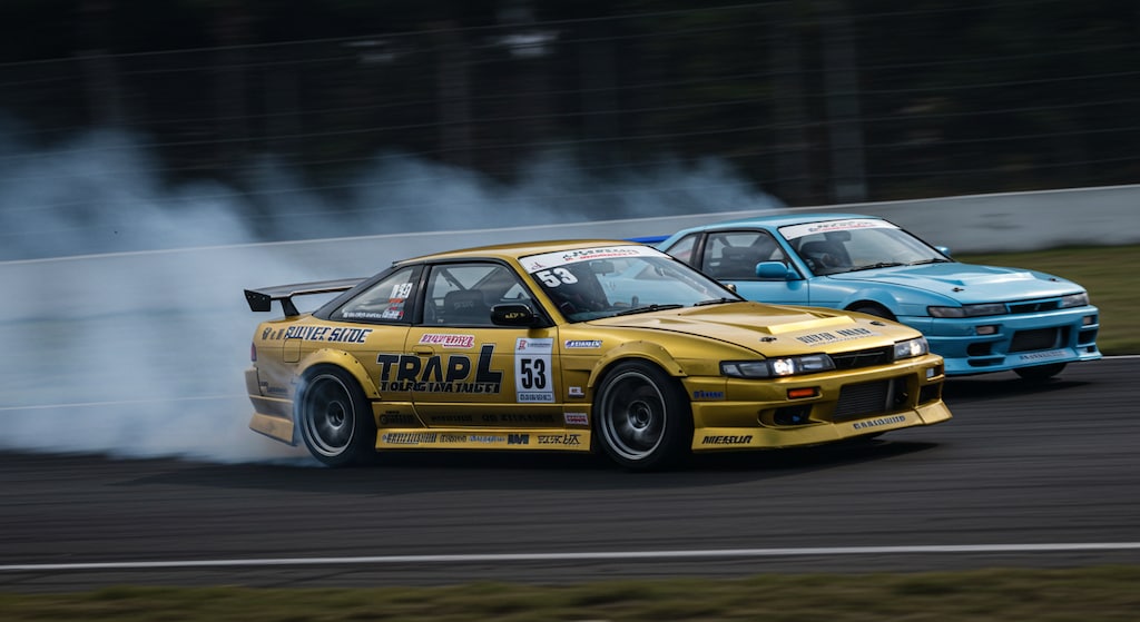 S13同士のドリフト