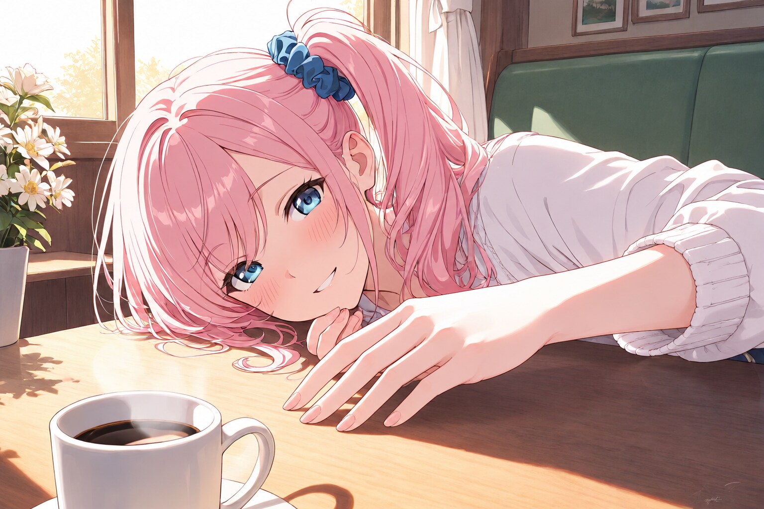 会話中の指の動き