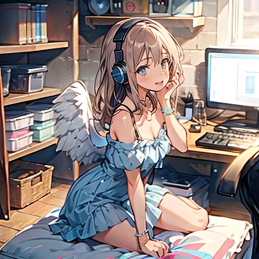 ヘッドホン天使250731