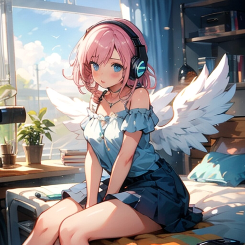 ヘッドホン天使250731