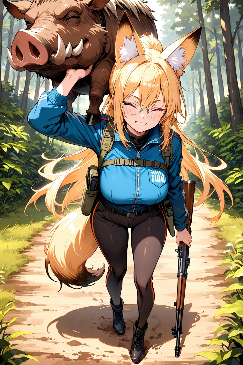 猟のきつね