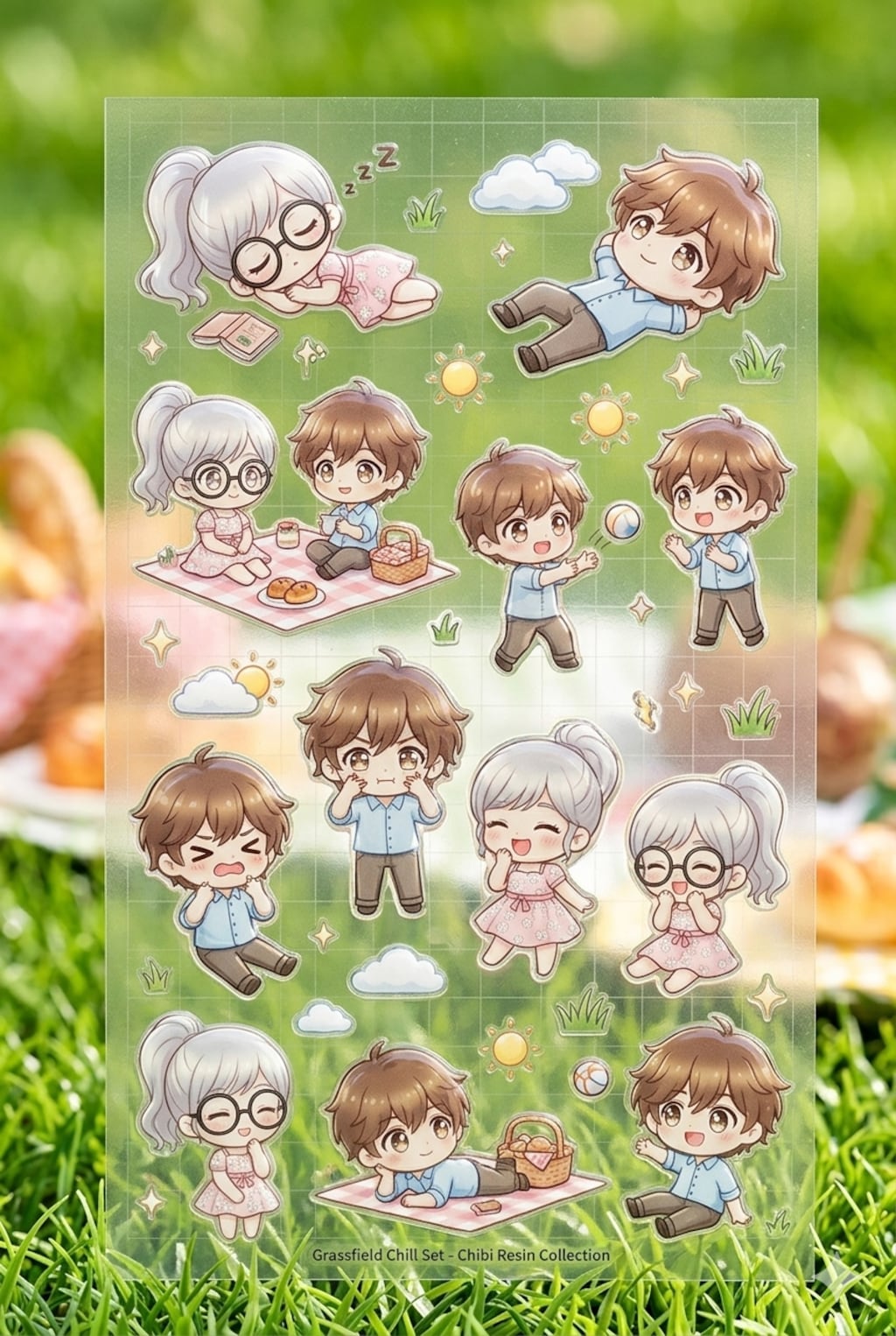 芝生広場でごろごろ