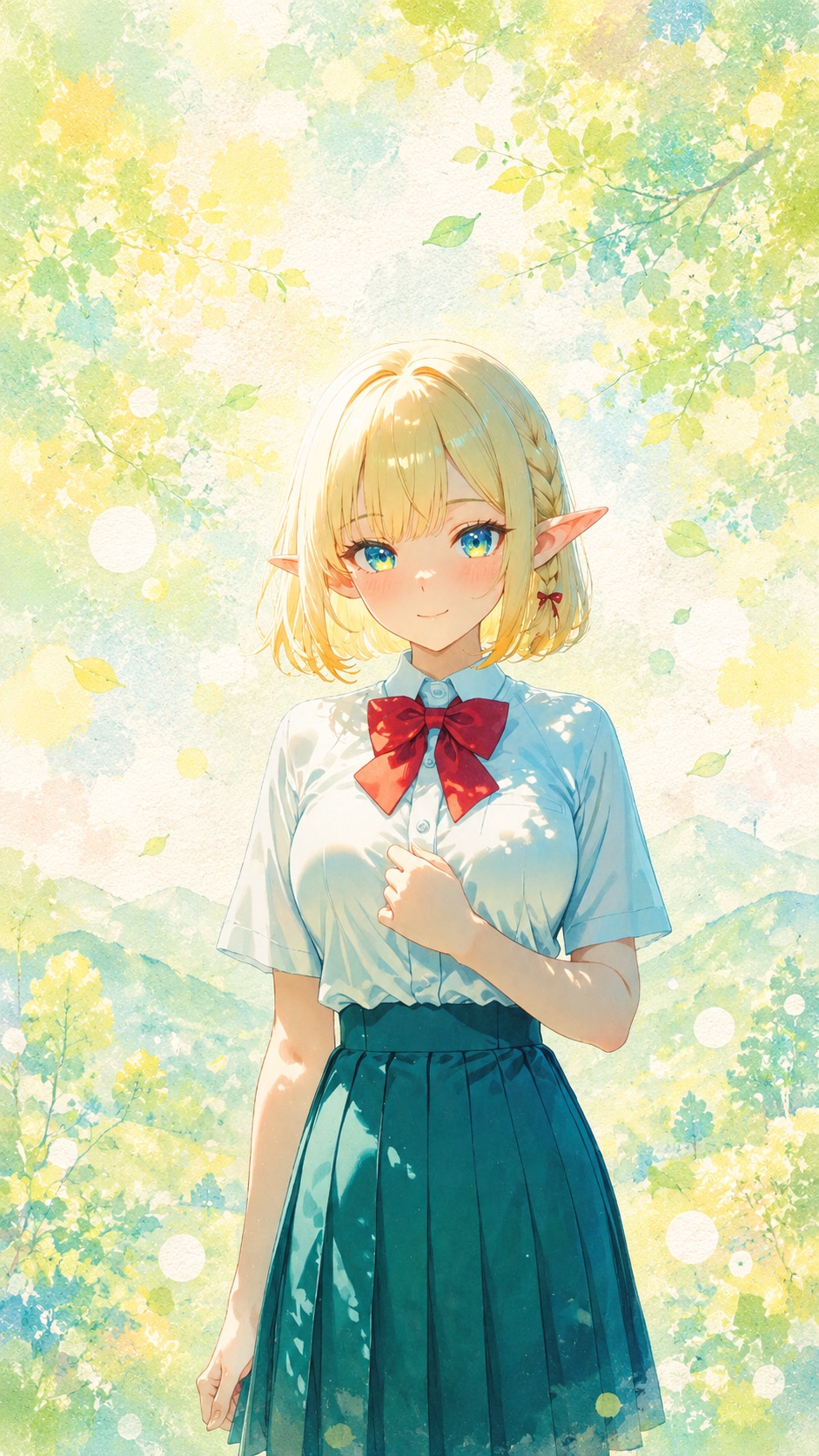 🧝‍♀️🌿 パステル和アート「優しい色って、心まで温かくなりますね♪」 | の人気AIイラスト・グラビア