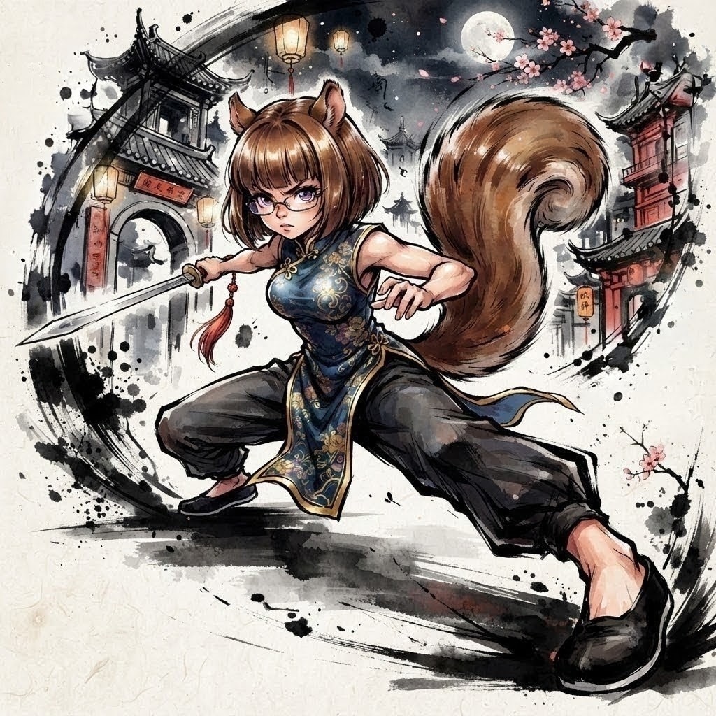 ケモミミカンフー231 | の人気AIイラスト・グラビア
