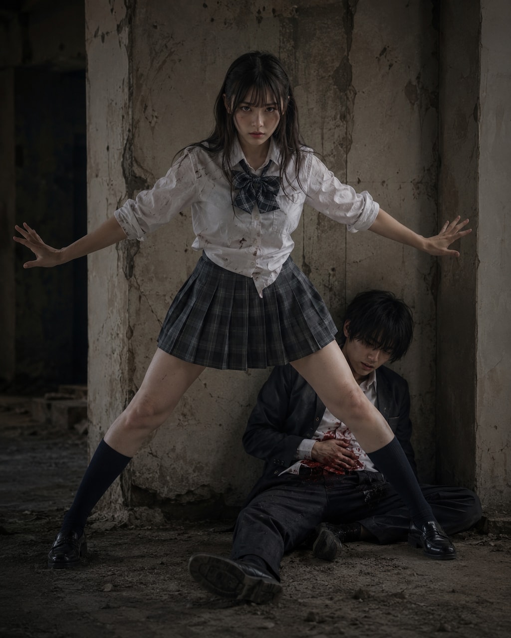 身を挺して