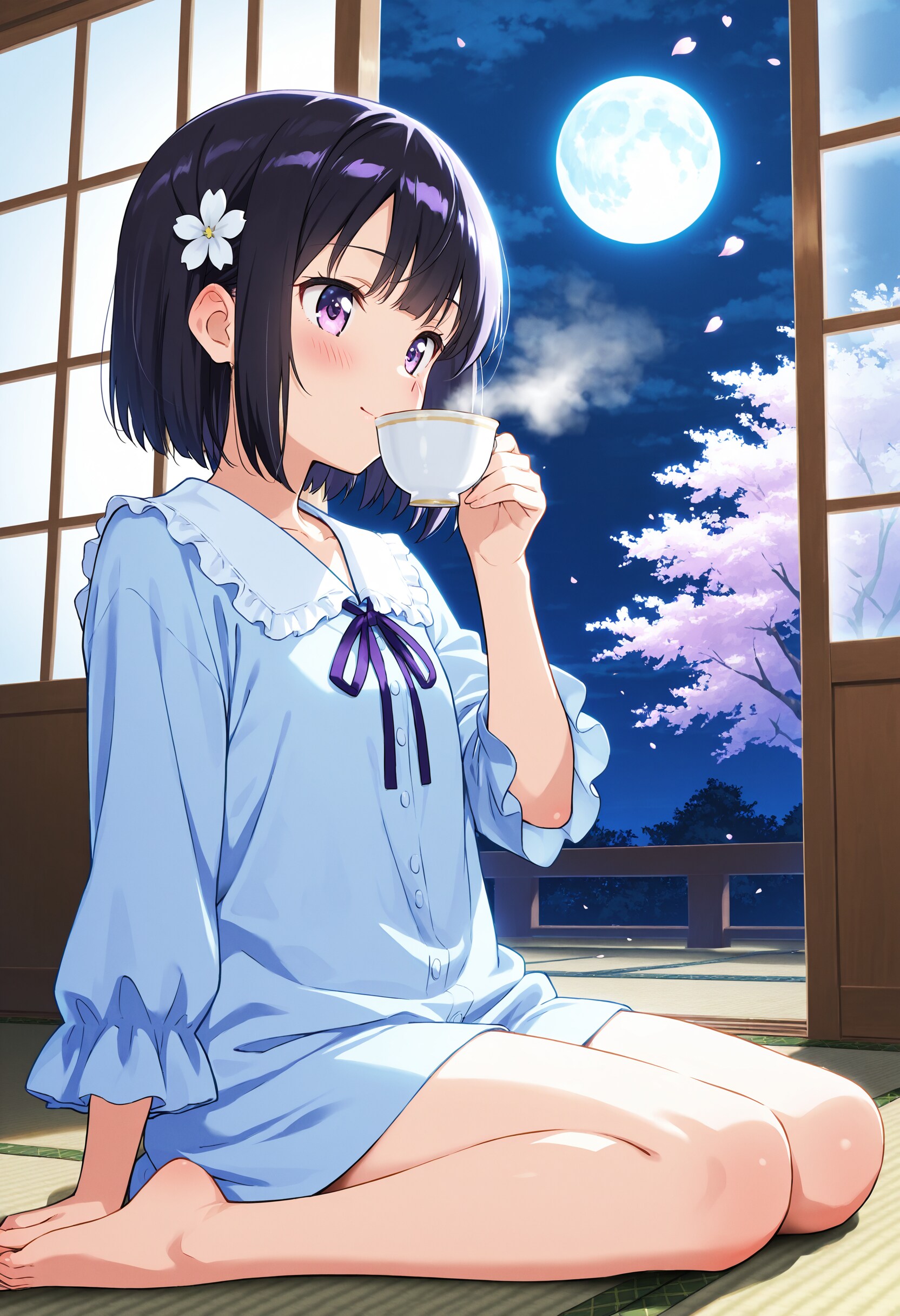 リラクゼーションももんげ 開業2日目 ～ひまりちゃん休憩中☕ | の人気AIイラスト・グラビア