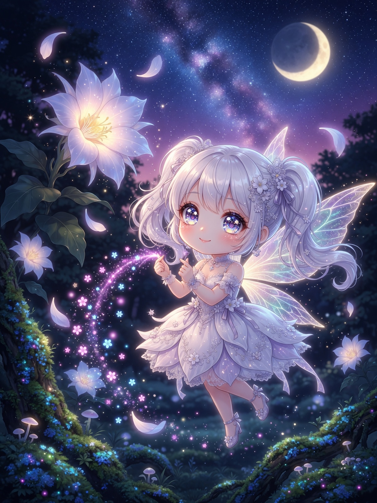 月下美人の妖精