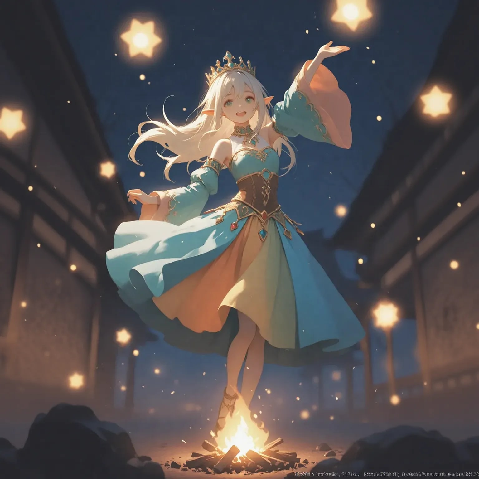 エルフたちの魔法と踊りの祭り | の人気AIイラスト・グラビア