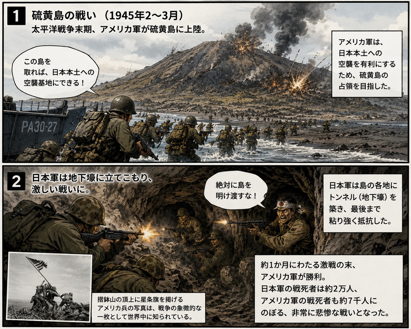 「激戦の島 硫黄島」