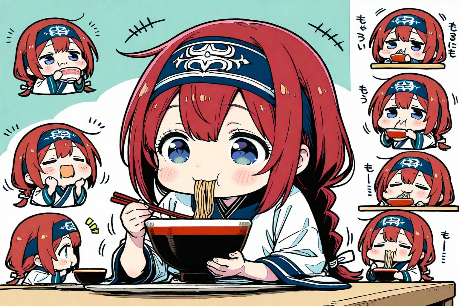 コロポックル赤髪お兄ちゃんズくんはラーメンを食べまくる | の人気AIイラスト・グラビア