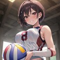 ドヤ顔?バレー部員 3枚目
