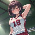 ドヤ顔?バレー部員 2枚目