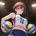 ドヤ顔?バレー部員 5枚目