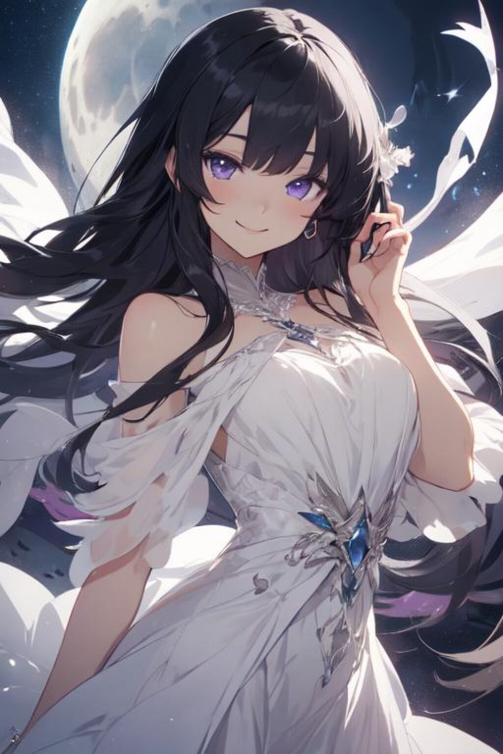 月夜の下で 2