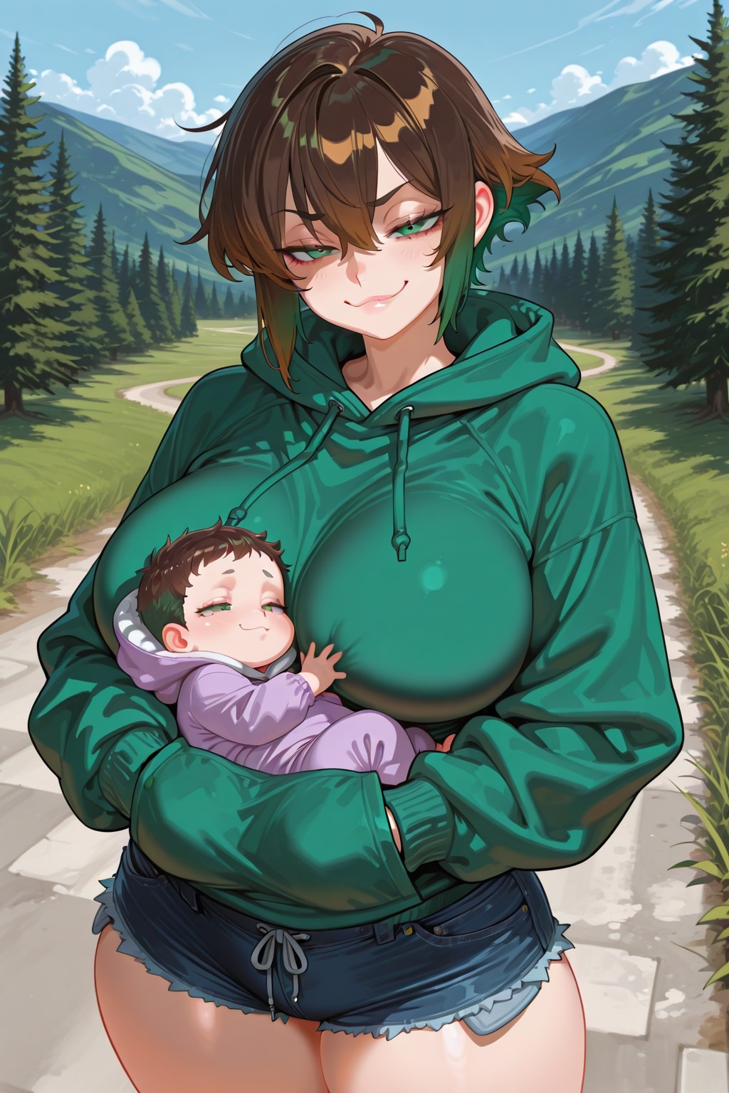 母になったボーイッシュちゃん