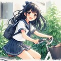 少女と自転車6 6枚目