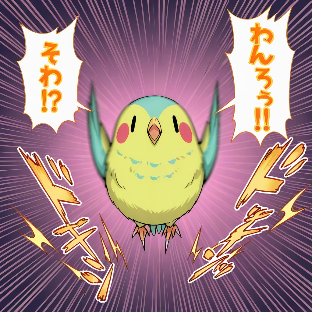 荒ぶるインコ | の人気AIイラスト・グラビア