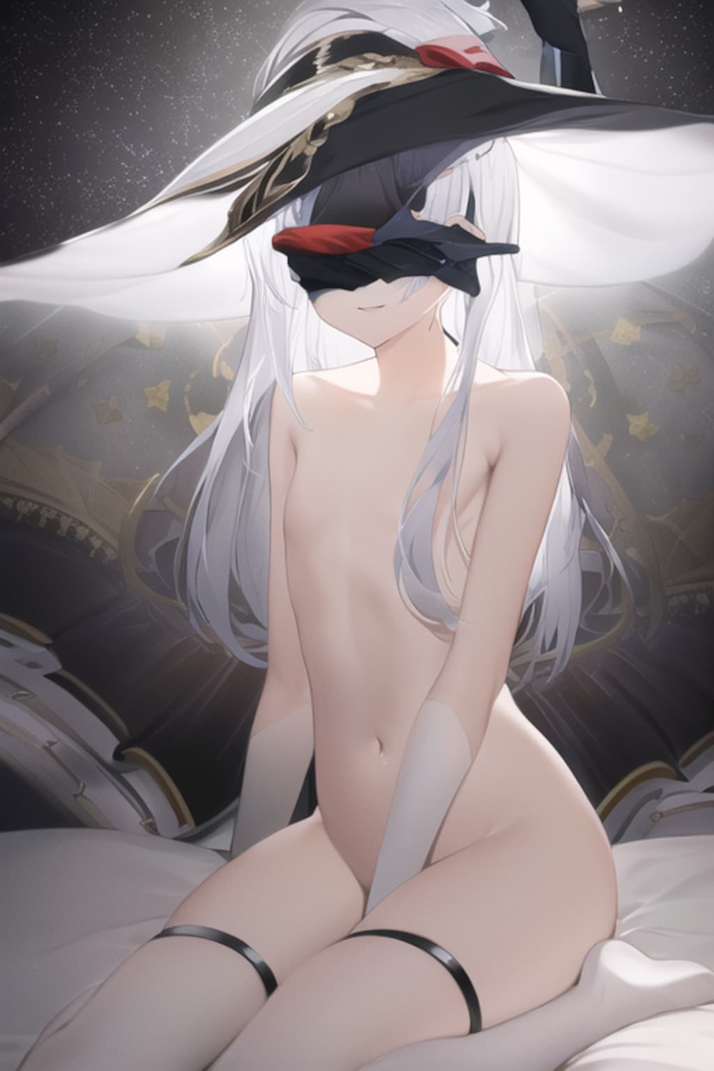 裸ニーソの男の娘です