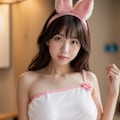 きつねチアのコスプレ美女 2枚目