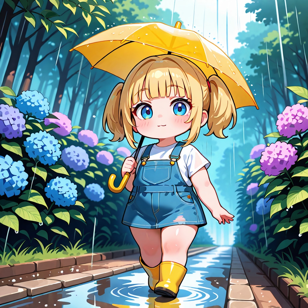 雨と紫陽花