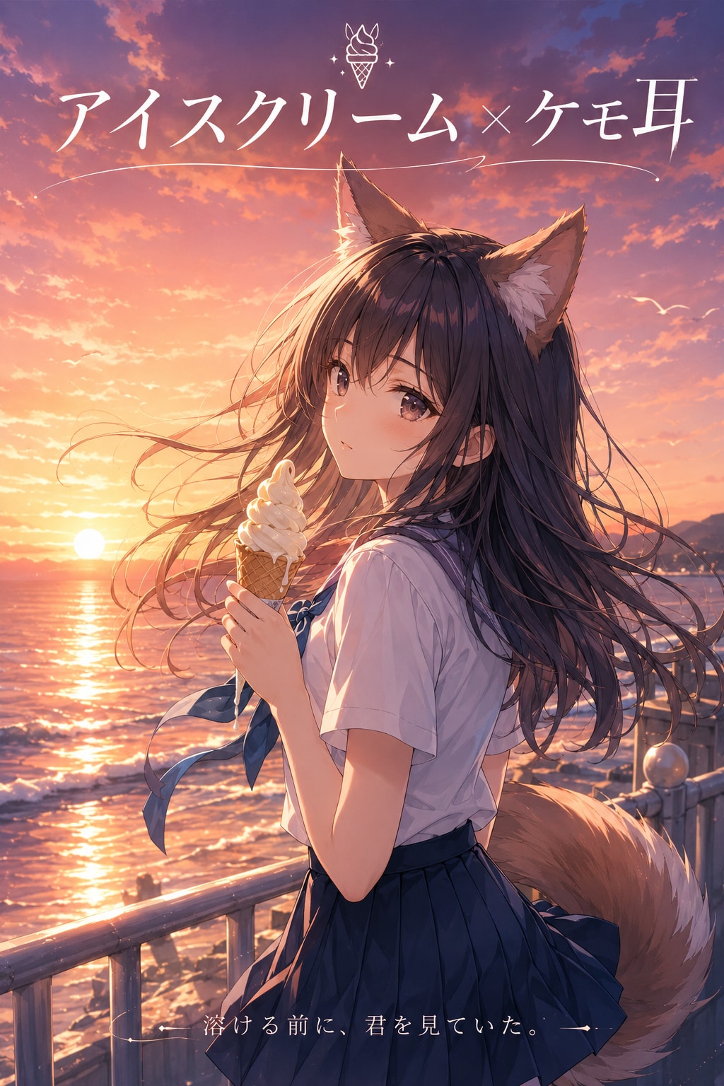 アイスクリーム✖️ケモ耳