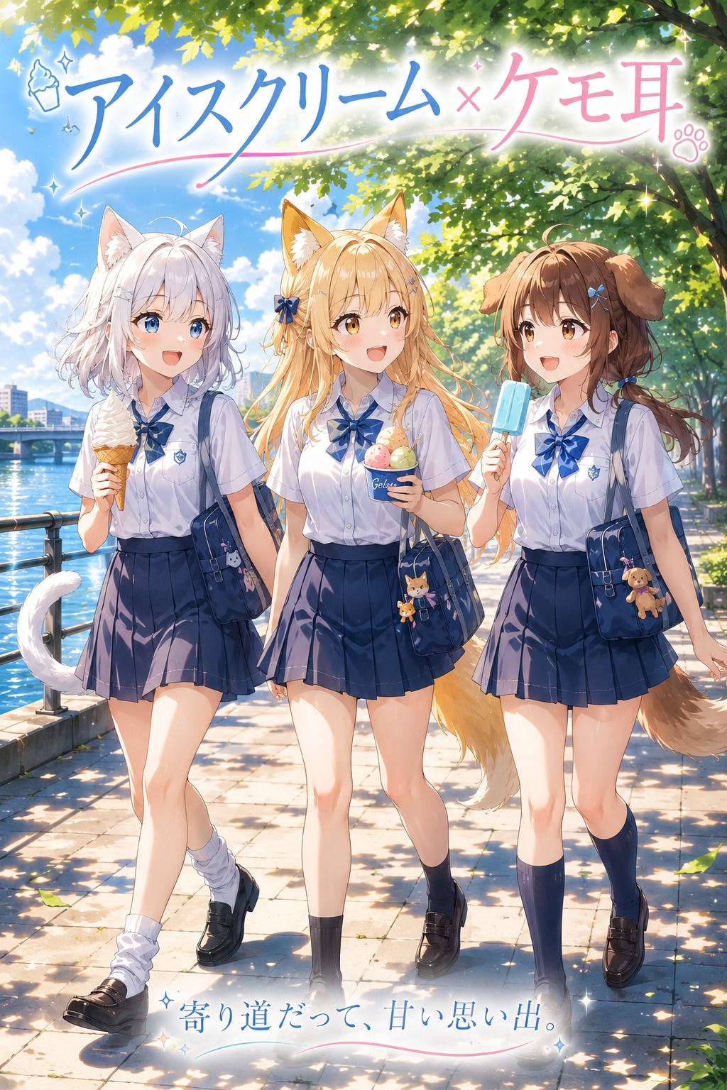 アイスクリーム✖️ケモ耳